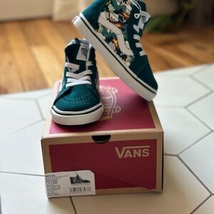 (NWoT) Size 7.0 Vans Teal Sk8-Hi Zip